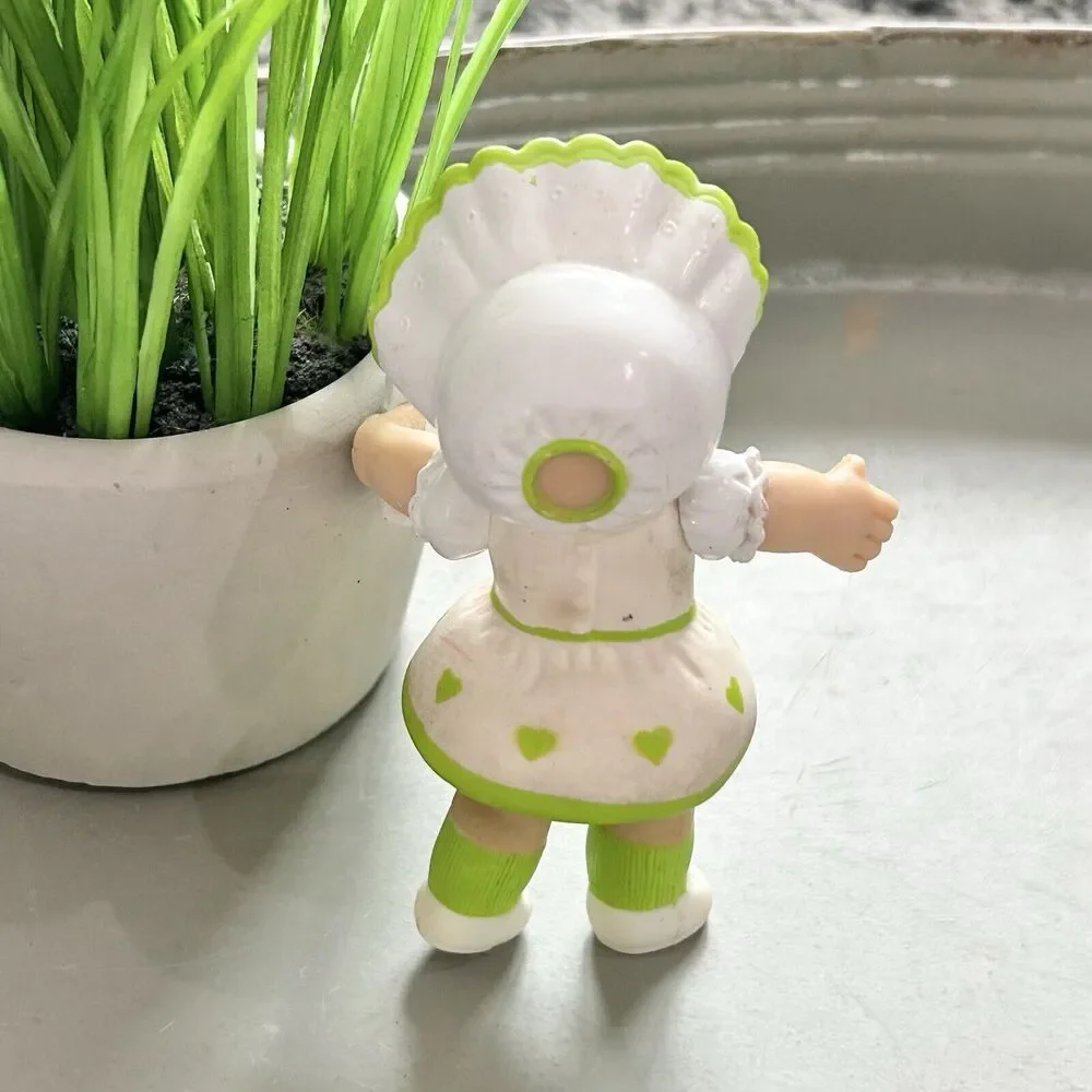 Vintage 1984 Cabbage Patch‎ Kids Green And White Design Bonnet Pose Able Figure
